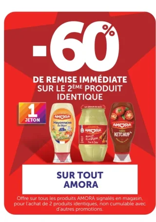 Sauces, mayonnaises et ketchups Amora
