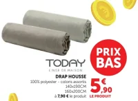 DRAP HOUSSE TODAY 100% polyester