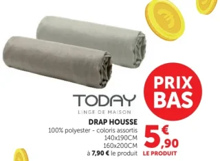 DRAP HOUSSE TODAY 100% polyester