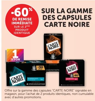 La gamme des capsules Carte Noire