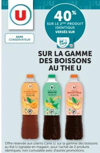 La gamme des boissons au thé U