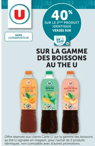 La gamme des boissons au thé U