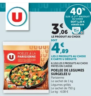 Poelee de Legumes Surgelee U