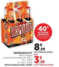 DESPERADOS 5,9° Red ou tropical