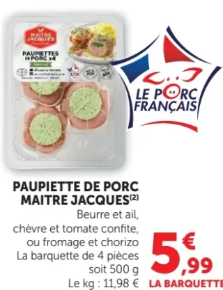 Maître Jacques Paupiette de Porc