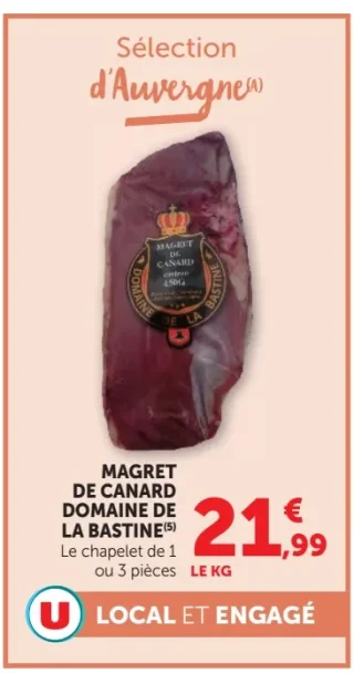 Magret de canard Domaine de la Bastine