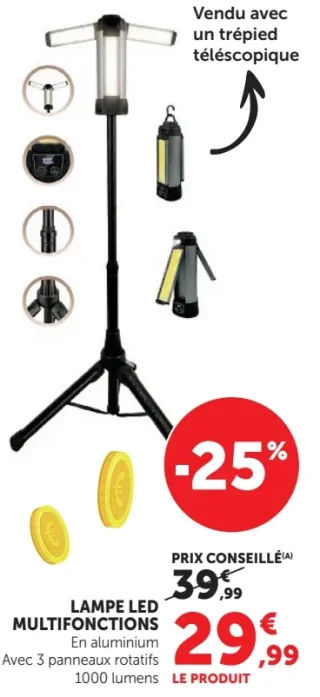 Lampe led multifonctions