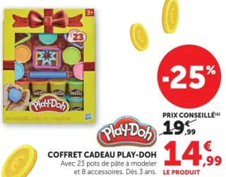 COFFRET CADEAU PLAY-DOH Avec 23 pots de pâte à modeler