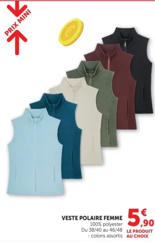 Veste Polaire Femme 100% polyester