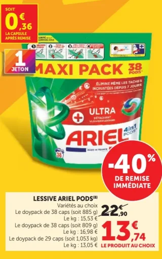 Lessive Ariel Pods