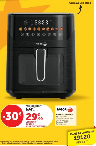 AIRFRYER 8L FAGOR FGEDN52