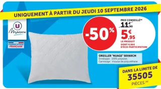 OREILLER "NUAGE" 50X60CM U Maison