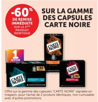 Capsules de café Carte Noire