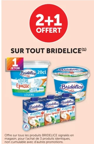 Crèmes et produits laitiers Bridelice