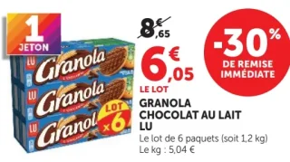 GRANOLA CHOCOLAT AU LAIT LU