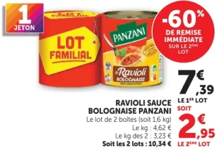 Ravioli Sauce Bolognaise Panzani