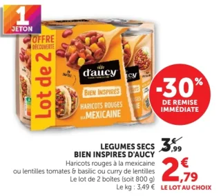 Haricots rouges à la mexicaine d'aucy