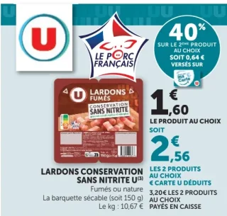Lardons Conservation Sans Nitrite U