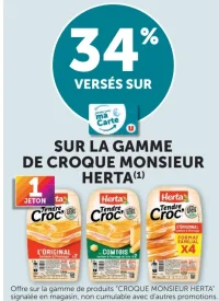 Gamme de croque monsieur Herta Tendre Croc'