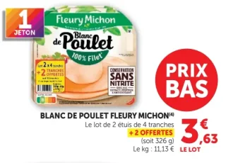 Blanc de Poulet Fleury Michon