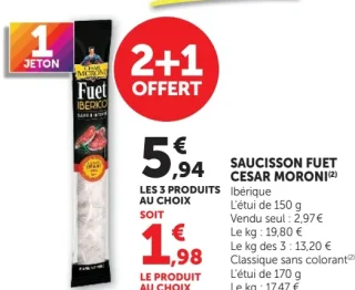Saucisson Fuet Cesar Moroni