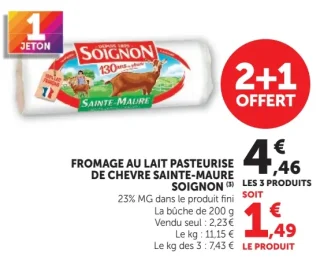 Fromage de chèvre Sainte-Maure Soignon