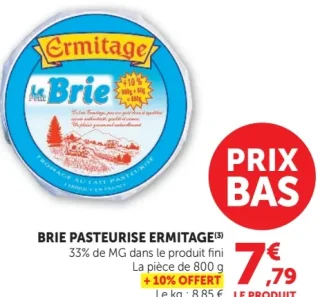Brie pasteurisé Ermitage