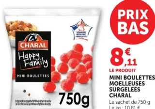 Mini Boulettes Moelleuses Surgelées Charal
