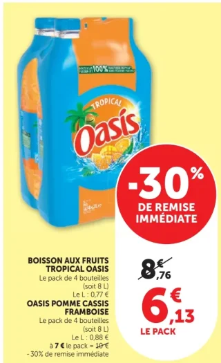 BOISSON AUX FRUITS TROPICAL OASIS