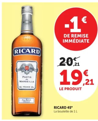 Pastis Ricard 45°