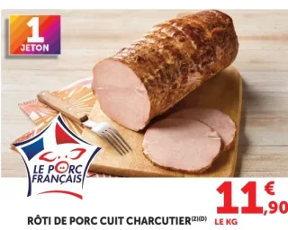 Rôti de porc cuit charcutier