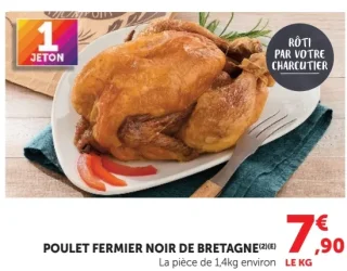 Poulet fermier noir de Bretagne