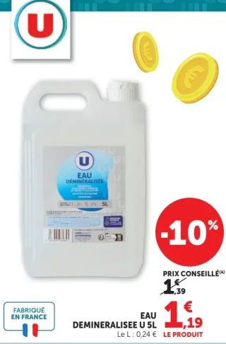 EAU DEMINERALISEE U 5L