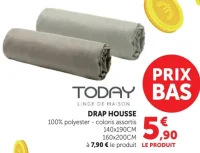 Drap housse 100% polyester TODAY