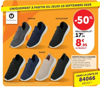 Baskets facile à chausser