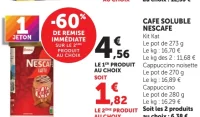 Café soluble Nescafé Kit Kat / Cappuccino