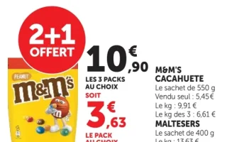 M&M'S Cacahuète / Maltesers