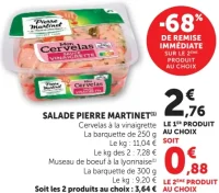 Salade Pierre Martinet (Cervelas à la vinaigrette ou Museau de boeuf à la lyonnaise)