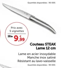 Couteau STEAK Lame 12 cm Laguiole Heritage