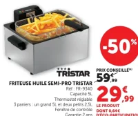 Friteuse à huile semi-pro Tristar
