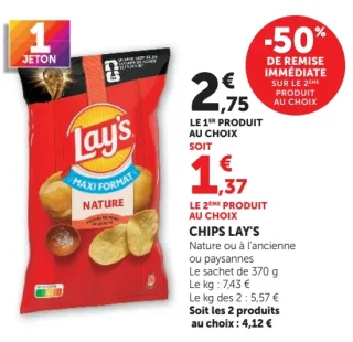 Chips Lay's Nature ou à l'ancienne ou paysannes