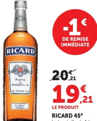 Pastis Ricard 45°