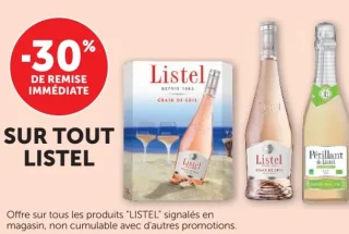 Vins de la gamme Listel