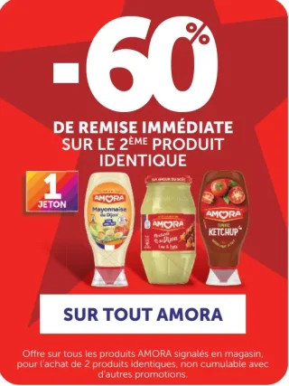 Sur tout Amora (Mayonnaise, Moutarde, Ketchup)
