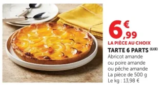 Tarte 6 parts