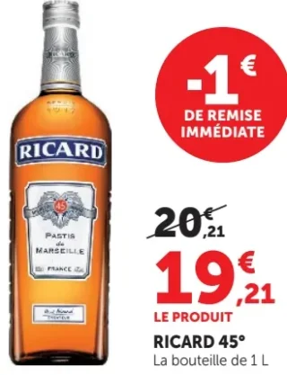 RICARD 45° Pastis de Marseille