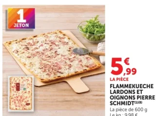 Flammekueche lardons et oignons Pierre Schmidt