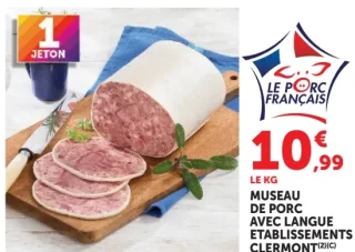 Museau de porc avec langue Établissements Clermont