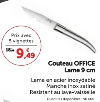Couteau OFFICE Lame 9 cm Laguiole Heritage