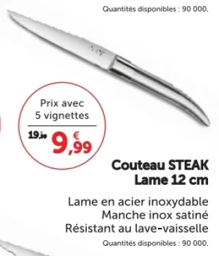 Couteau STEAK Lame 12 cm Laguiole Heritage